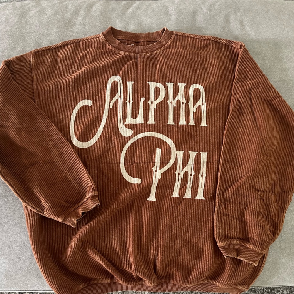 Corded Alpha Phi Sweatshirt